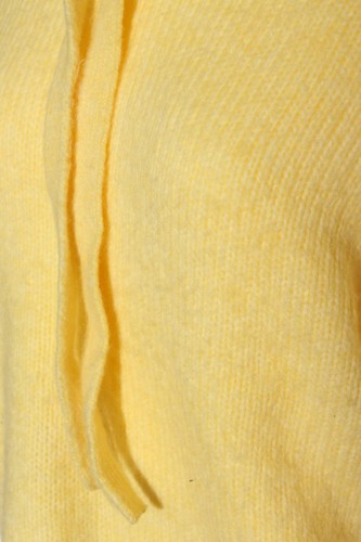 H&M L.O.G.G. Jersey con capucha Mujeres Talla EU 36 amarillo pálido look casual - Imagen 3 de 5