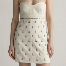 Nasty Gal Embellished Mini Dress Ivory Bridal Party Event Dress