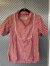 KAPITAL Japanese Brand Red and White Gingham Button Down Shirt