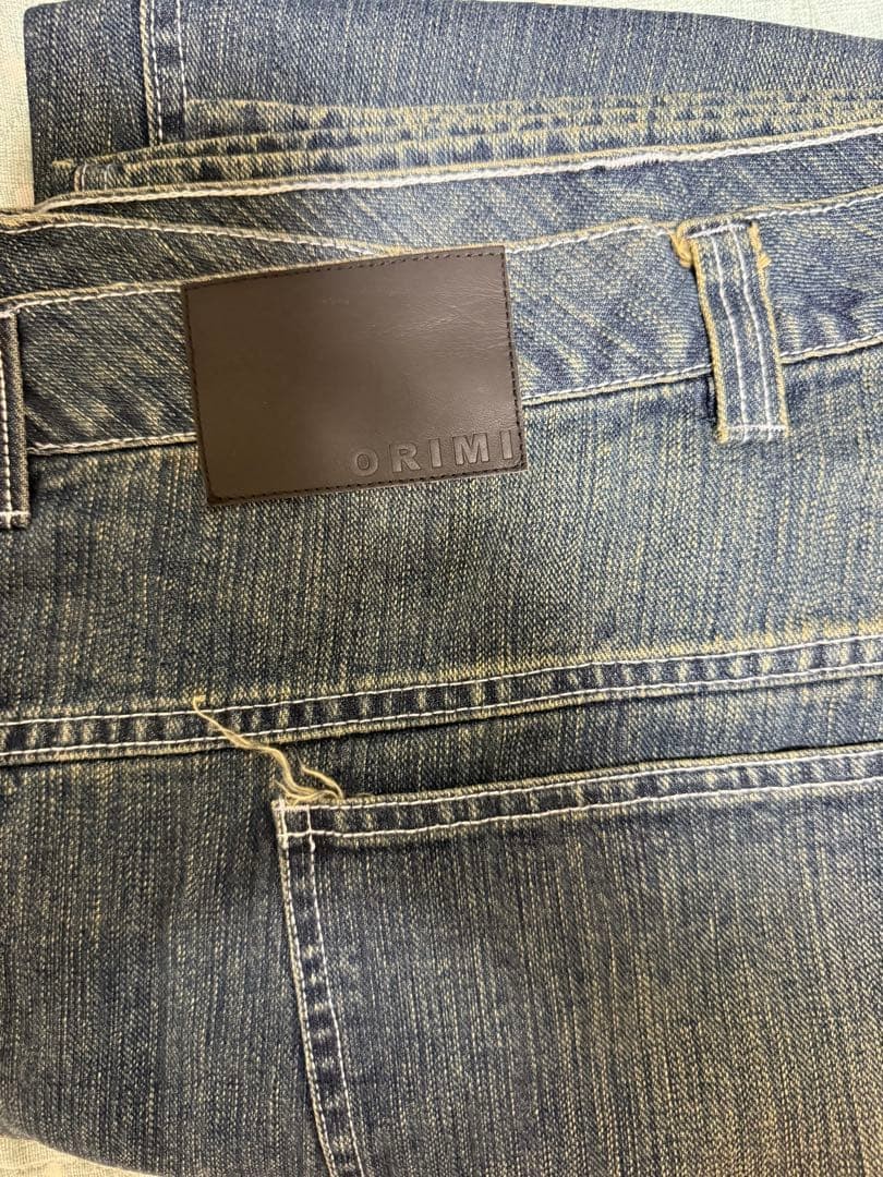 Orimi Overlap Buggy Denim Pants thumbnail 5