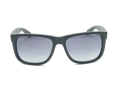 Ray-Ban RB 4165 JUSTIN 622/T3 Matte Black Sunglasses Gray