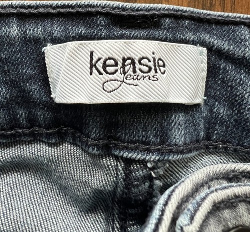 Kensie Jeans Women's Skinny Blue Front Gray Back 14/32 Mid Rise Stretch 34x27 - Picture 2 of 14