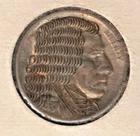 Modern Hobo Nickel George Washington on 1937 Buffalo Nickel