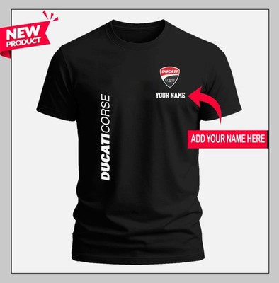 *Custom Name* - Ducati Corse logo Men's T-Shirt Size S-5XL