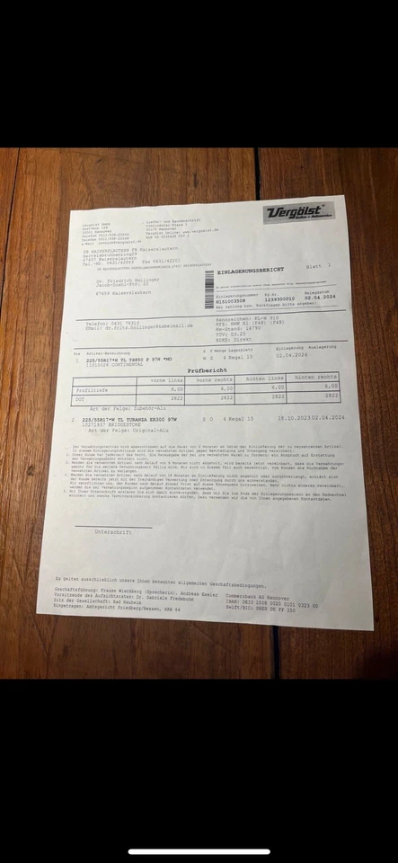 Rial Winterreifen Alufelgen Continental 225/55 R 17 KBA 49510 7,5 Jx17 H2 - Bild 4 von 4