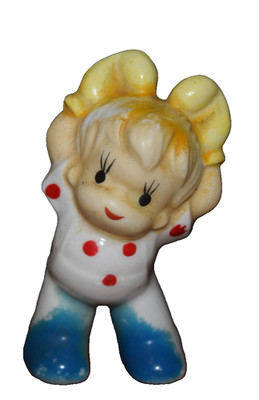 Vintage ceramic figurine Little Boy Boxer Made in Japan