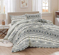 Chezmoi Collection Colby 3-Piece Southwestern Tribal Lodge Comforter Set, Queen