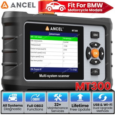 ANCEL MT300 OBD2 Motorcycle All System Scanner Diagnostic Fit For BMW C Series