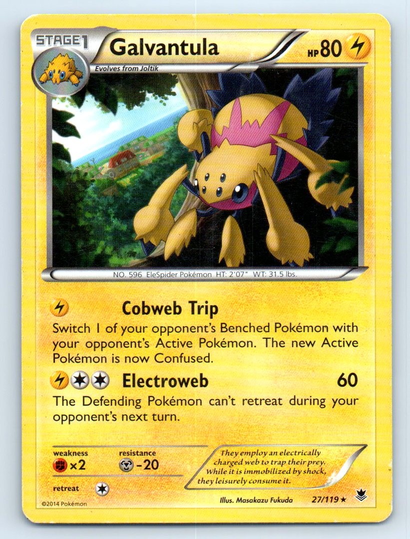 Galvantula Rare XY - Phantom Forces 27/119 MP