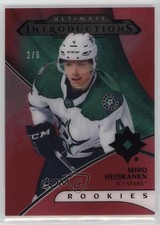 2018 Ultimate Collection Introductions Royal Red 2/6 Miro Heiskanen #UI-30 s3g