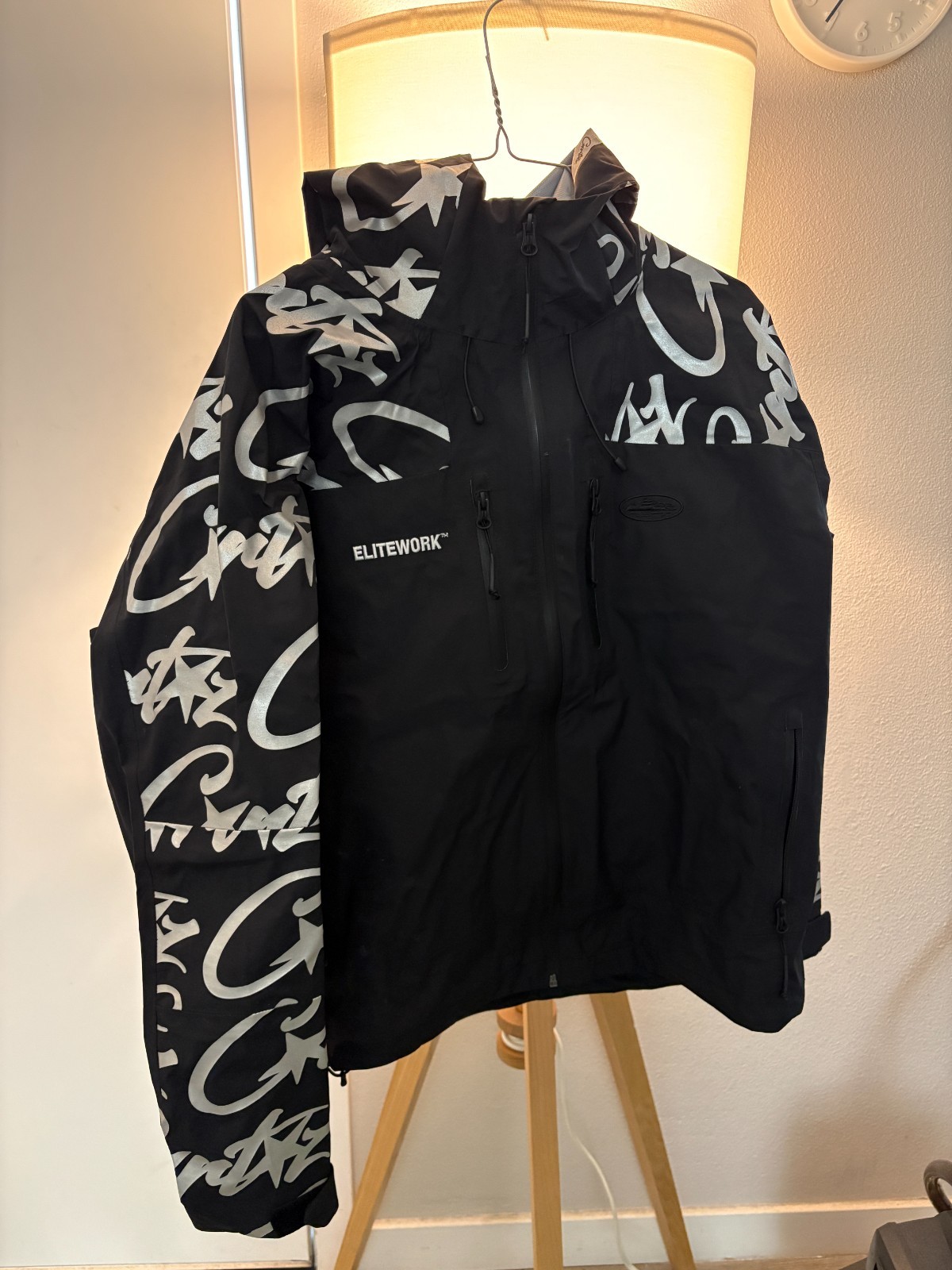 Corteiz Elitework Shell Black Jacket Small - image 1