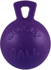 Jolly Pets Tug N Toss 4.5 Inch Purple Dog Toy Durable Floating Fetch Toy