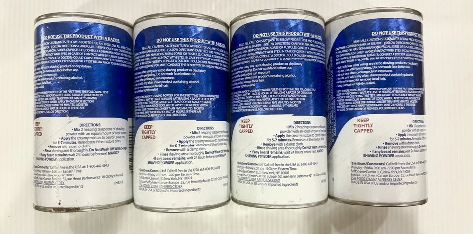Lote de 4 pó de barbear mágico - SoftSheen Carson - força regular 5 oz - Imagem 2 de 2