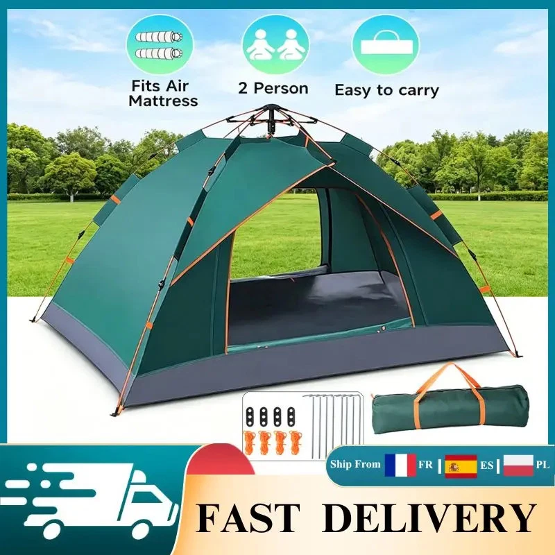 OXFORD Outdoor Two Person Camping Hiking Automatic Tent