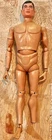 1964 Hasbro GI Joe Action Figure Smooth Black Hair Light Blue Eyes