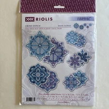 Riolis Counted Cross Stitch Kit Snowflakes Winter Set Beaded