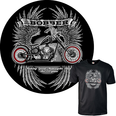 Bobber Chopper T-Shirt american Custombike Bikerstyle *4219X