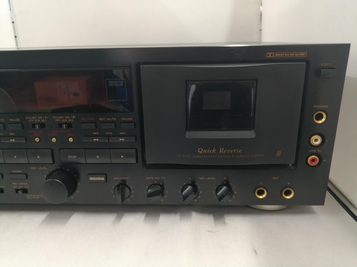 TEAC ダブルカセットW6000R TEAC W-6000R Dual Cassette Deck Stereo Tape Player Recorder