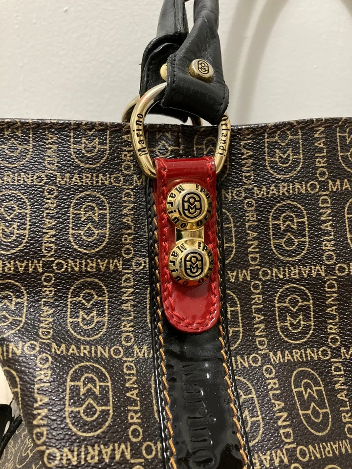 BOLSO DE MANO GRANDE DE CUERO DE COCODRILO DISEÑADOR ITALIANO MARINO ORLANDI TOTE Foto 4 de 4