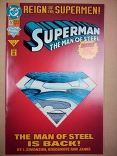 DC Comics Superman Man of Steel Issue 22 13 Comic Bonus Poster 1993