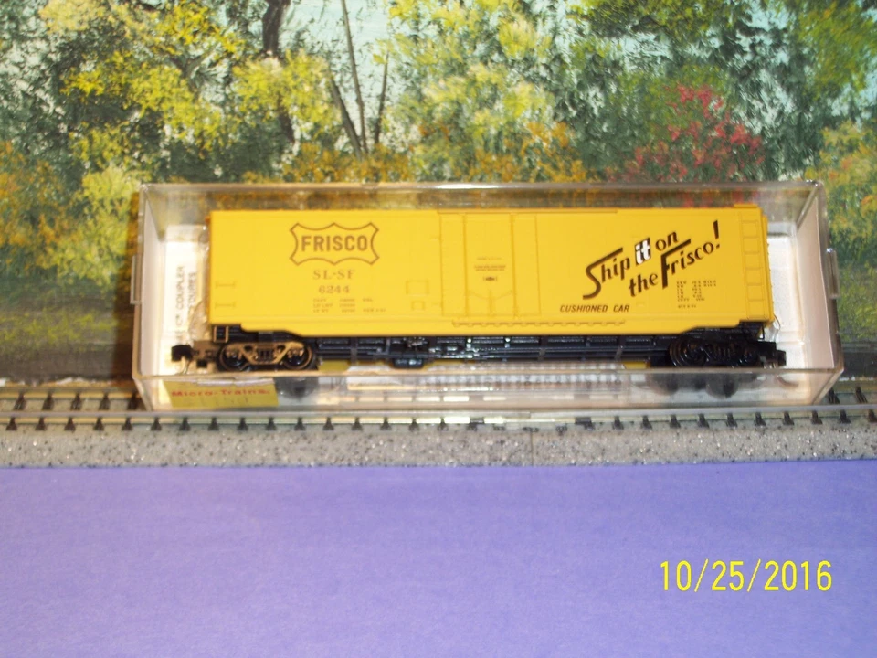  MICRO-TRAINS N SCALE #32060 50' STD. BOX CAR w/PLUG DOOR FRISCO SL-SF#6244 - Image 3 of 3