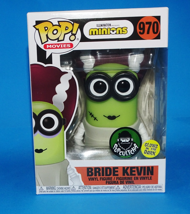 Funko Pop! Bride Kevin Glow In The Dark #970 Minions +Prot Exclusive
