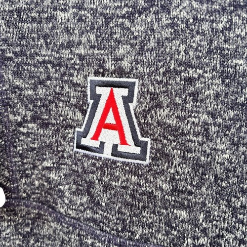 Antigua Arizona Wildcats Men's 2XL Navy Blue Quarter-Zip Pullover Jacket - Picture 3 of 5
