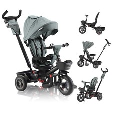 FableKids&reg; Dreirad 5in1 Kinderdreirad Kinder Lenkstange Fahrrad Baby Kinderwagen