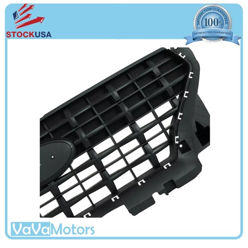 Fits 2020 2024 Hyundai Venue Front Upper Bumper Grille Factory Black Assembly - Picture 3 of 4