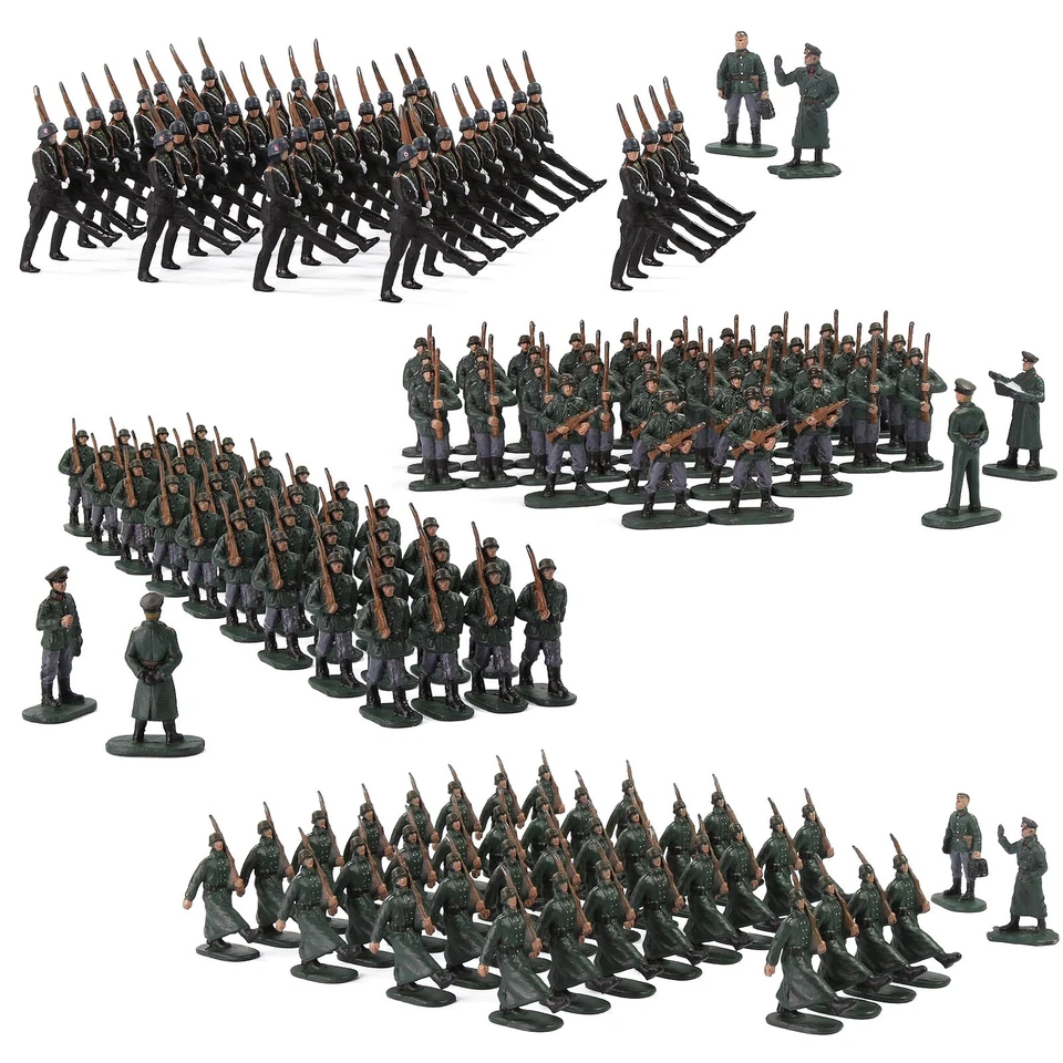 Evemodel HO Scale 1:87 Model Soldiers Officer Military Figures Army Men Infantry - Image 2 of 4