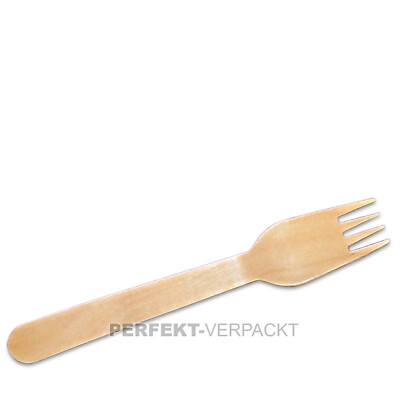 10x Holzbesteck Gabel, Messer O. Löffel-Einwegbesteck Partybesteck