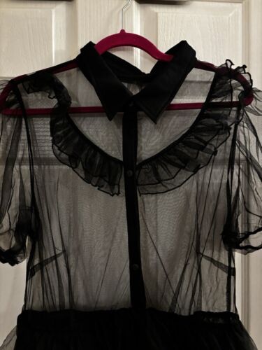 Disturbia Size 16 Ladies Tull Dress Button Front - Picture 2 of 4