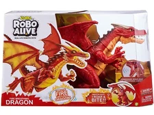 Robo Alive Fire Breathing Dragon Robotic Pet Figure [Red]