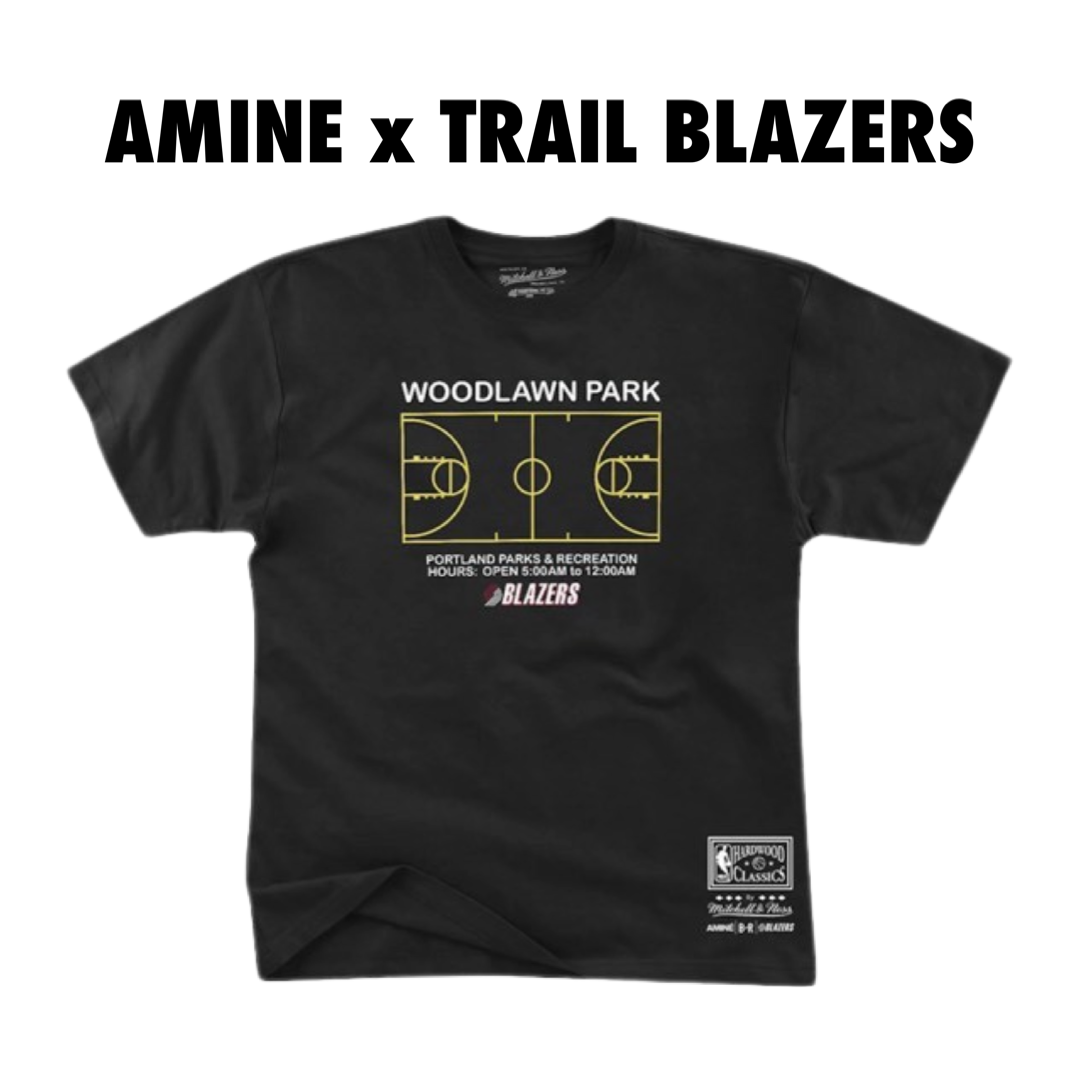 Mitchell Ness Amine x Portland Trail Blazers Size Medium Large XLarge  Black