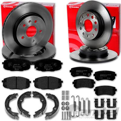 brembo BREMSSCHEIBEN + BELÄGE + HANDBREMSE VORNE + HINTEN für HYUNDAI i30 FD