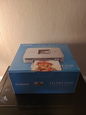 Canon Selphy CP740 Compact Color PHOTO PRINTER with 4'' x 6'' Paper -  NOS