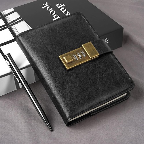 Journal with Lock, Diary with Lock 240 Pages, Password Notebook, Pen & Gift Box - Picture 2 of 7