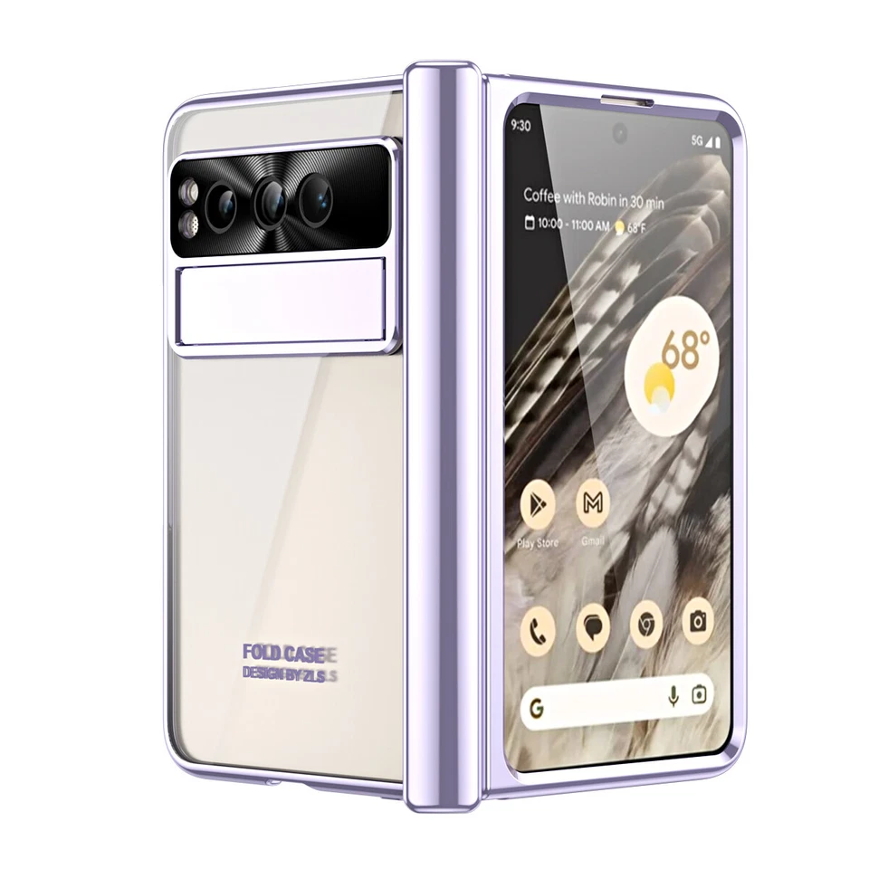 For Google Pixel Fold Anti-fall Luxury Flip Case Protective Phone Case Cover - Image 2 of 4