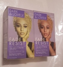 LOT OF 2 DARK  LOVELY Permanent Hair Color 384 LIGHT GOLDEN BLONDE