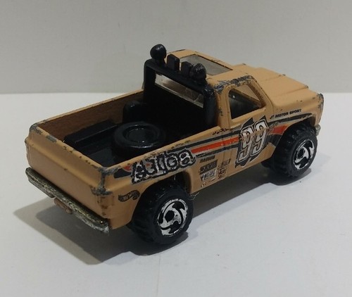 Vintage Hot Wheels 1977 Chevy Baja 4x4 Racing Truck Alba #99 Tan Mojave Pickup - Picture 5 of 13