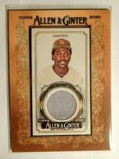 2020 Topps Allen & Ginter TONY GYWNN Mini Framed Relic Game Used Jersey #MFRTGW