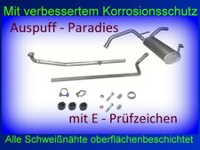 Abgasanlage Auspuff Endschalldämpfer für Citroën C1 1.0 Schrägheck PM_, PN + Kit
