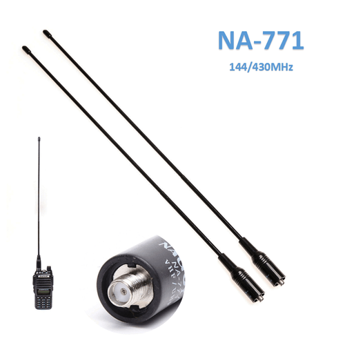 2PCS BAOFENG BF-UV5R BF-UV82 F8HP BAND ANTENNA 144/430MHZ DUAL NA-771 SMA FEMALE - Picture 3 of 12