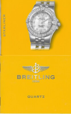 BREITLING STARLINER A71340 ANLEITUNG INSTRUCTIONS KEINE UHR NO WATCH I058