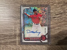 2022 Bowman Chrome Daniel McElveny Speckle Auto /299 CPA-DMY Boston Red Sox 1st