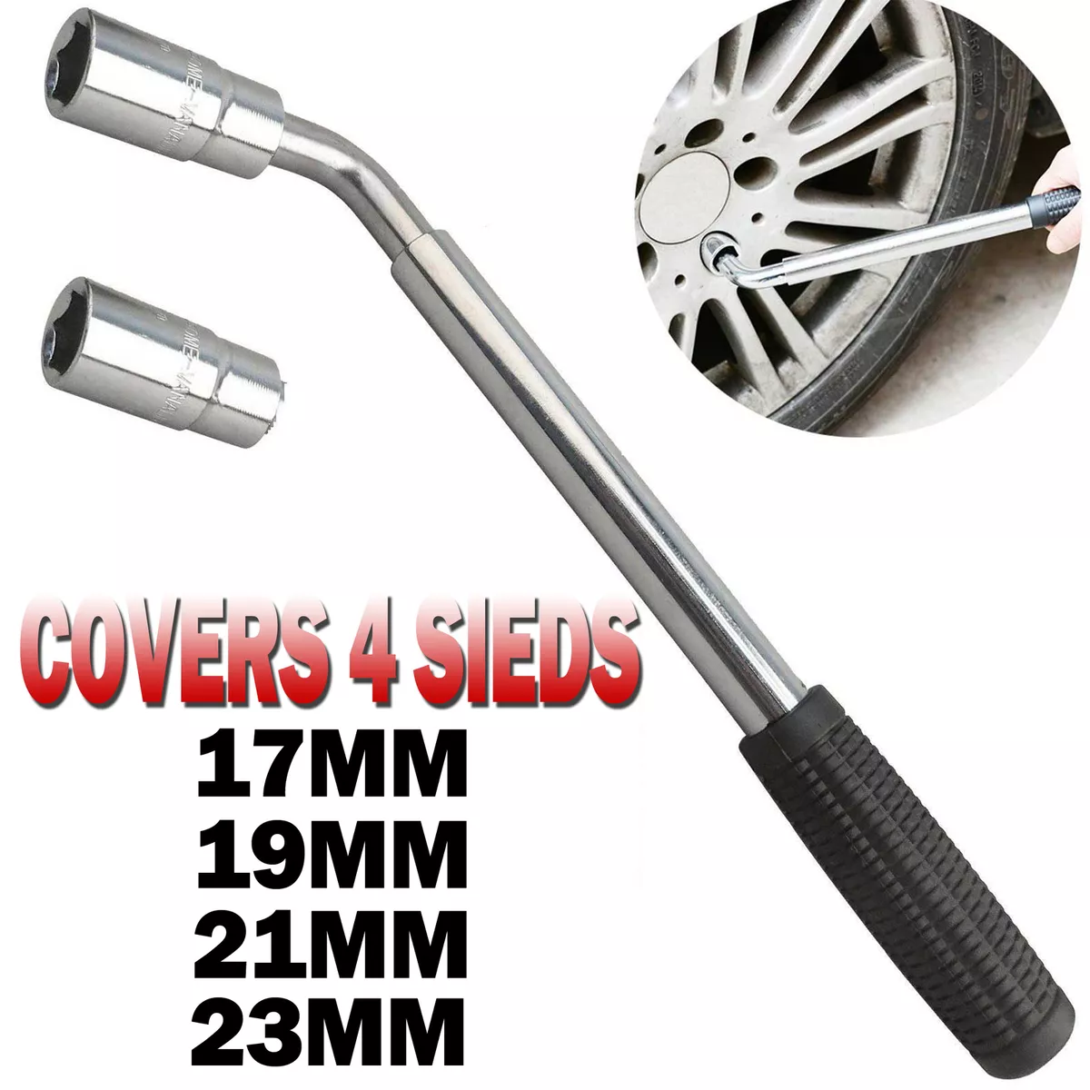17 23mm Wheel Lug Nut Wrench Car Truck Brace Tire Hex Key Repair