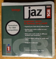 Wrapped Brand New Iomega Jaz 1GB Disk, Formatted for IBM-compatibles