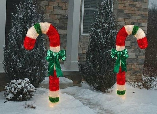 Candy Cane Outdoor Christmas Decorations