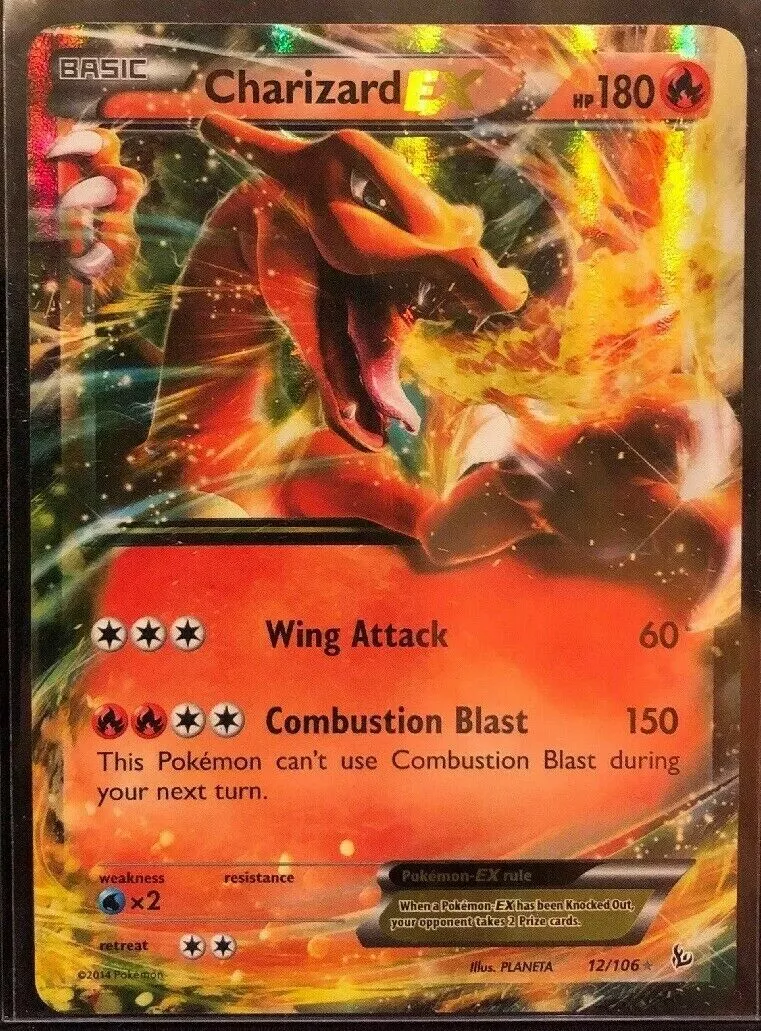 Pokémon tcg: Charizard ex (12/106) - XY2 Flash de Fogo em Promoção na  Americanas