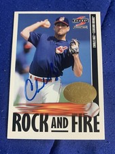 2 Charles Nagy autographed baseball cards